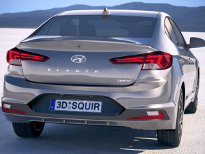 Hyundai Elantra 2019 3D 모델