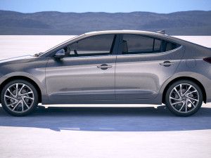 Hyundai Elantra 2019 3D 모델