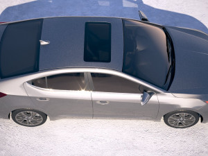 Hyundai Elantra 2019 3D 모델