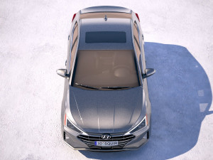 Hyundai Elantra 2019 3D 모델