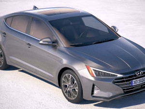 Hyundai Elantra 2019 3D 모델