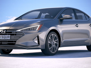 Hyundai Elantra 2019 3D 모델