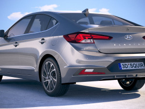 Hyundai Elantra 2019 3D 모델