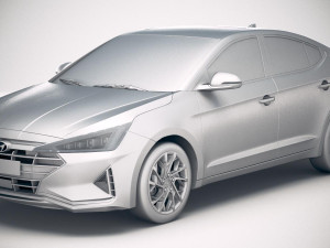 Hyundai Elantra 2019 3D 모델