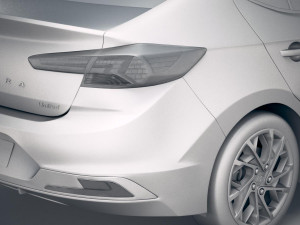 Hyundai Elantra 2019 3D 모델