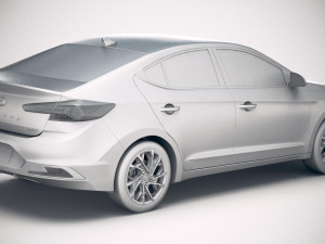Hyundai Elantra 2019 3D 모델
