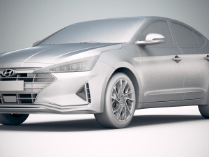 Hyundai Elantra 2019 3D 모델