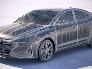 Hyundai Elantra 2019 3D 모델