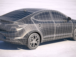 Hyundai Elantra 2019 3D 모델