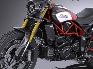 Indian FTR 1200 S 2019 3D Model