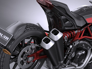 Indian FTR 1200 S 2019 3D Model