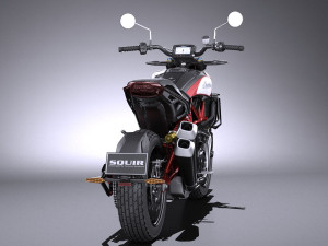 Indian FTR 1200 S 2019 3D Model