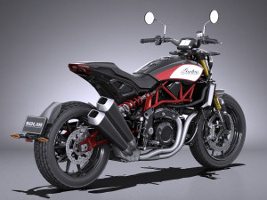 Indian FTR 1200 S 2019 3D Model