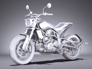 Indian FTR 1200 S 2019 3D Model