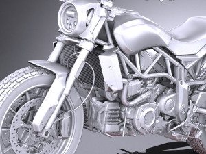 Indian FTR 1200 S 2019 3D Model