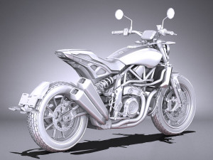 Indian FTR 1200 S 2019 3D Model