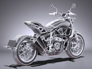 Indian FTR 1200 S 2019 3D Model
