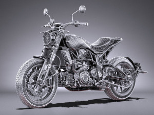Indian FTR 1200 S 2019 3D Model