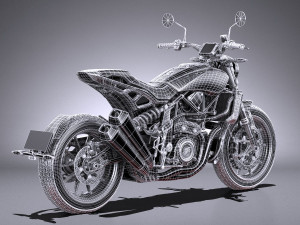 Indian FTR 1200 S 2019 3D Model