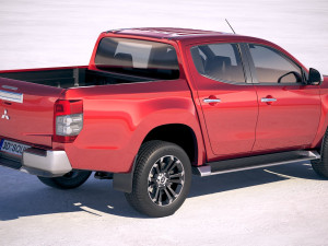 Mitsubishi L200 Crew Cab 2019 3D मॉडल
