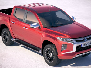 Mitsubishi L200 Crew Cab 2019 3D मॉडल
