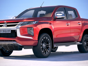 Mitsubishi L200 Crew Cab 2019 3D मॉडल