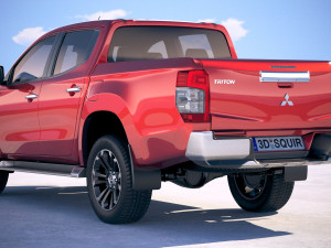 Mitsubishi L200 Crew Cab 2019 3D मॉडल