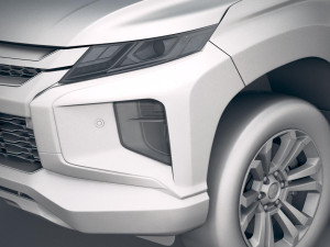 Mitsubishi L200 Crew Cab 2019 3D मॉडल
