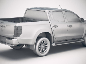 Mitsubishi L200 Crew Cab 2019 3D मॉडल