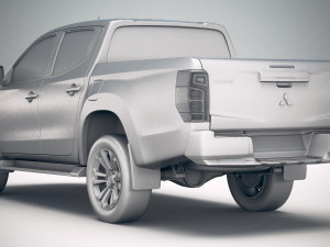 Mitsubishi L200 Crew Cab 2019 3D मॉडल