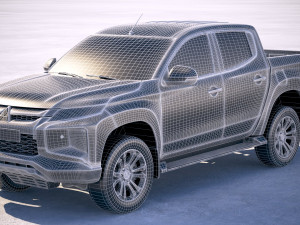 Mitsubishi L200 Crew Cab 2019 3D मॉडल