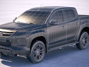 Mitsubishi L200 Crew Cab 2019 3D मॉडल