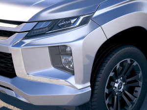 Mitsubishi L200 Extended Cab 2019 Modelo 3D
