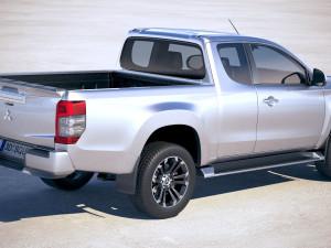 Mitsubishi L200 Extended Cab 2019 Modelo 3D