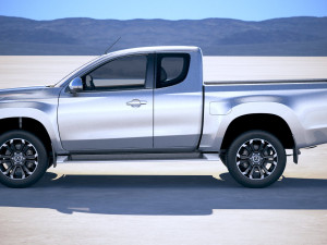 Mitsubishi L200 Extended Cab 2019 Modelo 3D