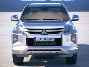Mitsubishi L200 Extended Cab 2019 Modelo 3D
