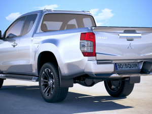 Mitsubishi L200 Extended Cab 2019 Modelo 3D