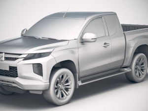 Mitsubishi L200 Extended Cab 2019 Modelo 3D