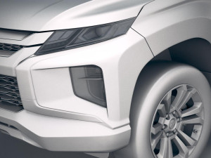 Mitsubishi L200 Extended Cab 2019 Modelo 3D