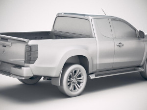 Mitsubishi L200 Extended Cab 2019 Modelo 3D