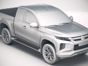 Mitsubishi L200 Extended Cab 2019 Modelo 3D