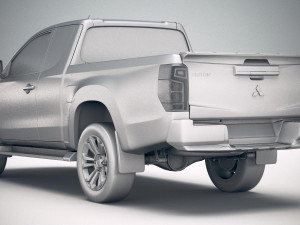 Mitsubishi L200 Extended Cab 2019 Modelo 3D