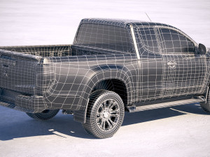 Mitsubishi L200 Extended Cab 2019 Modelo 3D