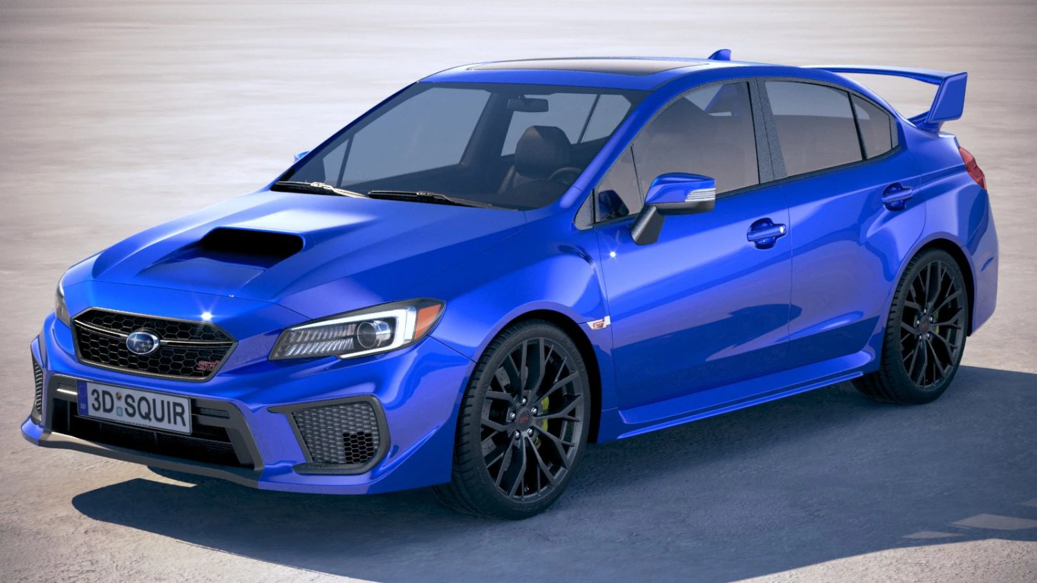Subaru WRX STI S209 2020 3D Model .c4d .max .obj .3ds .fbx .stl .blend 