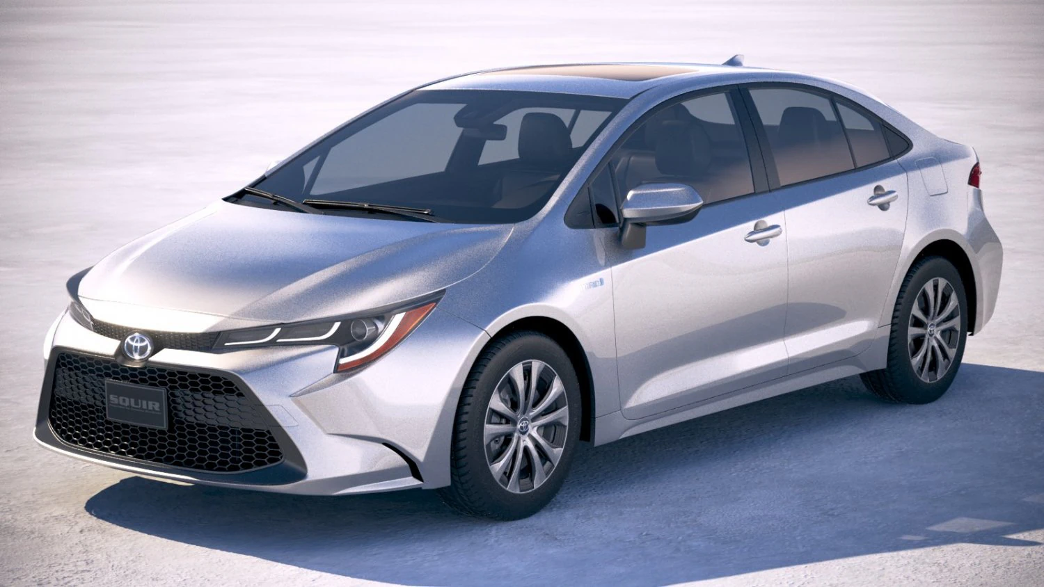 Toyota Corolla Sedan Hybrid US 2020 3D Model .c4d .max .obj .3ds .fbx .stl .blend 