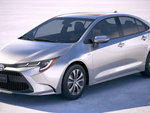 Toyota Corolla Sedan Híbrido EUA 2020 Modelo 3D
