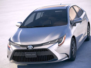 Toyota Corolla Sedan Hybrid US 2020 3D Model
