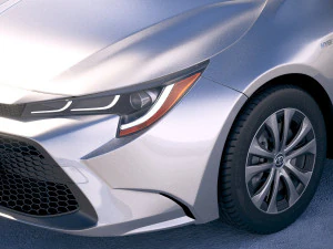 Toyota Corolla Sedan Hybrid US 2020 3D Model