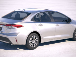 Toyota Corolla Sedan Hybrid US 2020 Modèle 3D
