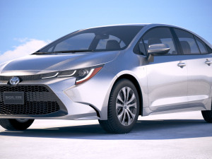 Toyota Corolla Sedan Hybrid US 2020 Modèle 3D